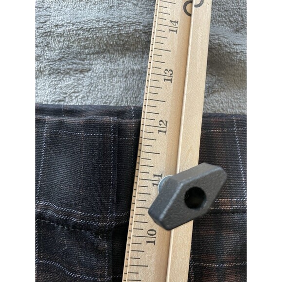 Jones New York Signature Pants Womens XL Brown Plaid Pull On Academia Preppy NWT - Picture 4 of 8